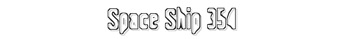 Space-ship 354 font